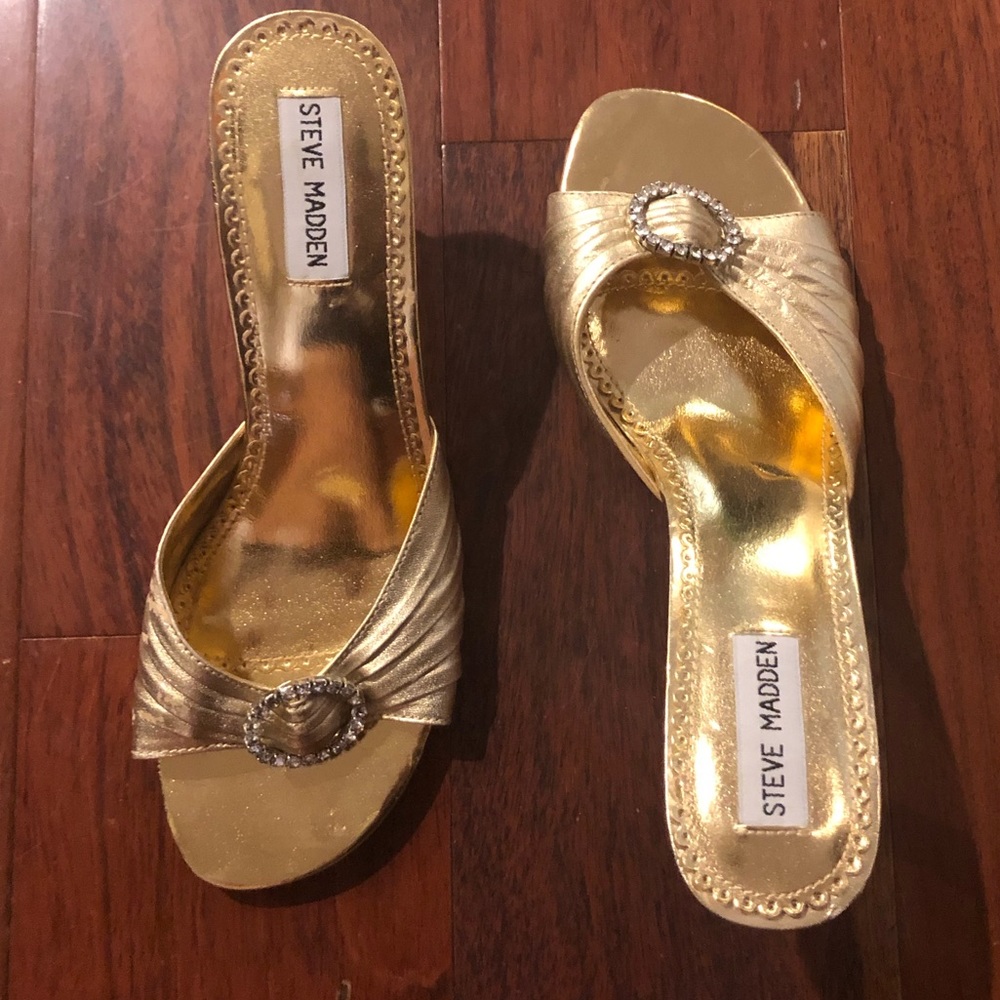 Gold Heeled Sandal